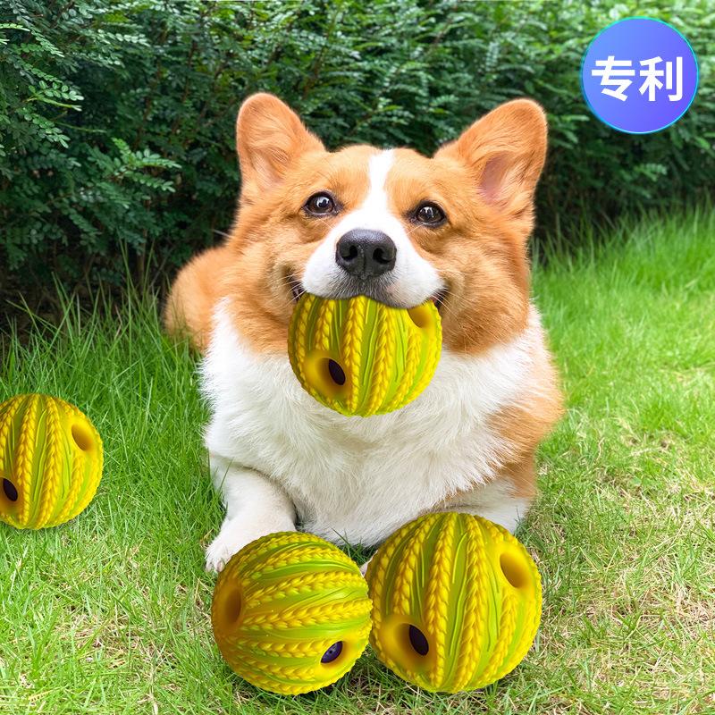 Hundespielzeug vertreibt Langeweile Bissfester Ball Großer Hund Selbstbefriedigung und Geräusche Haustier Hund Bissfest Großer Hund Geräuschspielzeug