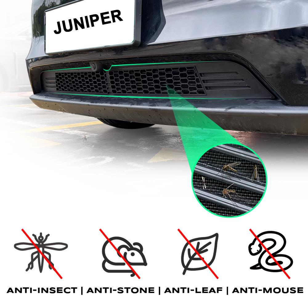 Pour Tesla Nouveau Modèle Y Juniper 2025+ Lancement Filet Anti-Insectes Détachable Séparé Couvercle d'Admission d'Air Modifié pour Climatisation