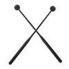 1 Pair Plastic Handle Rubber Ball Drumstick Marimba Mallet Percussion Musical Instrument Accessory Beginner Training Set