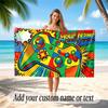 Game Controller Theme Beach Towel Personalized Custom Name & Text Soft Quick Dry Beach Towel for Swimming Travel