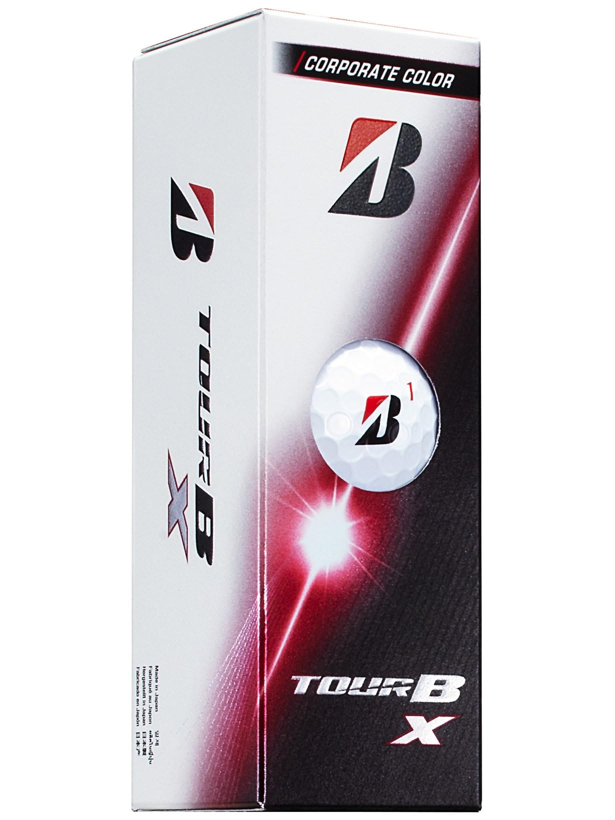 Bridgestone TOUR B X Golf 1 Sleeve B6CXJ Balls, (3 Balls), White/Corporate Color,