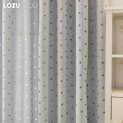 1PC LOZUJOJU Light Gray Wavelet Point Curtain, Three-dimensional Jacquard Sheer Curtain for Bedroom Living Room Home Decor