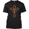 Funny Guitar Tshirt Guitar Cross Fire Symbol T-Shirt for Men Women (Black - 2XL)