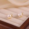 Elegant High-End Pearl Stud Earrings for Women: 2026 Trendy Light Luxury Design