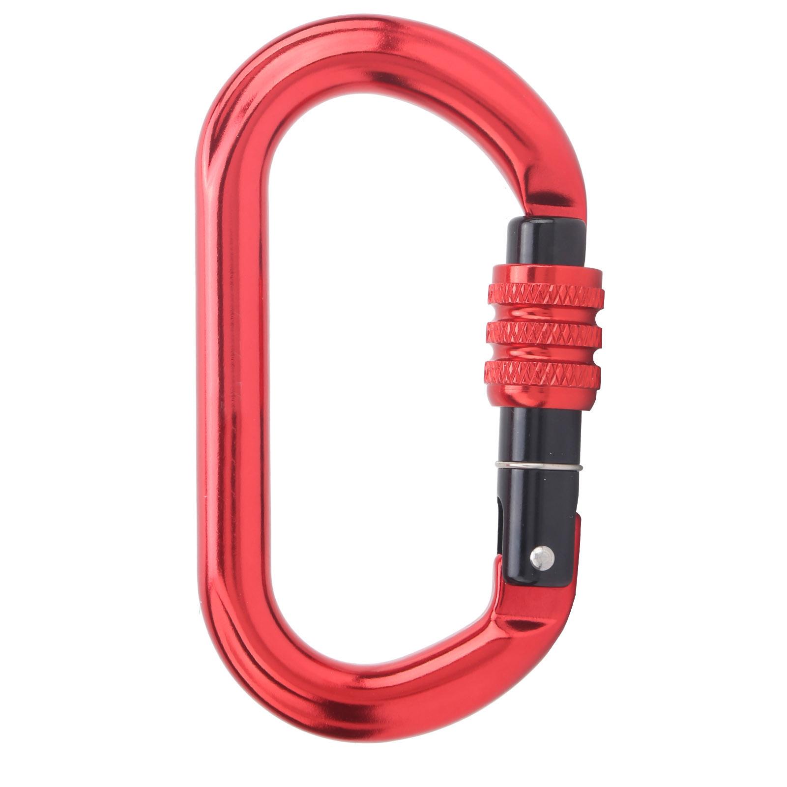 OType Outdoors Locking Carabiners Climbing Carabiner Rock Mountaineer Equipment красный