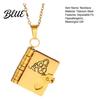 Meaningful Jewelry Gift Book Charm Necklace To My Granddaughter Openable