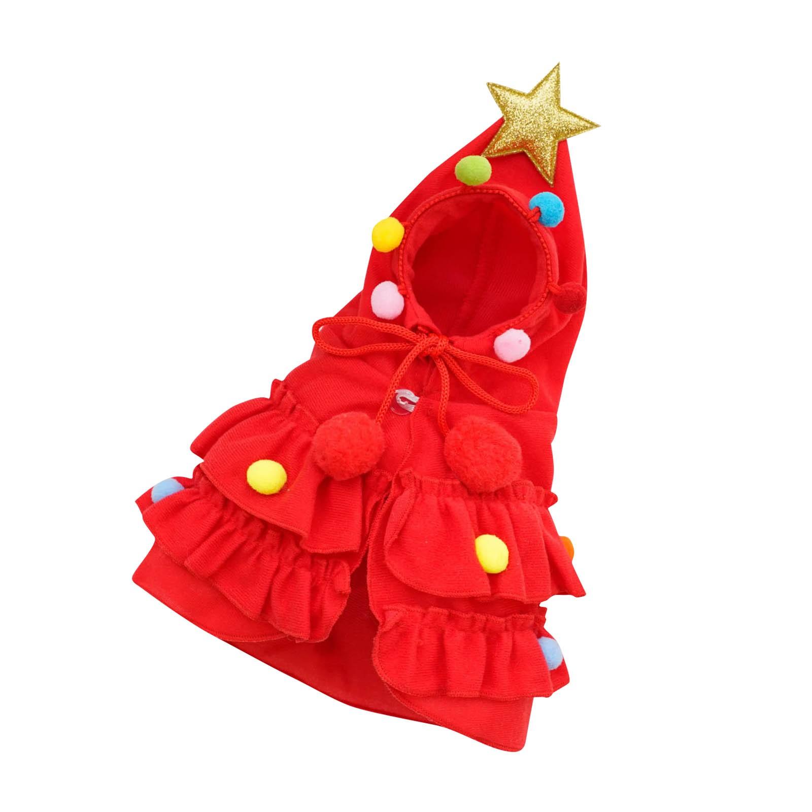 

Милая рождественская одежда для питомцев, костюм для собаки/питомца на тему рождественской елки, праздничная одежда для щенка для праздничных вечеринок S красный