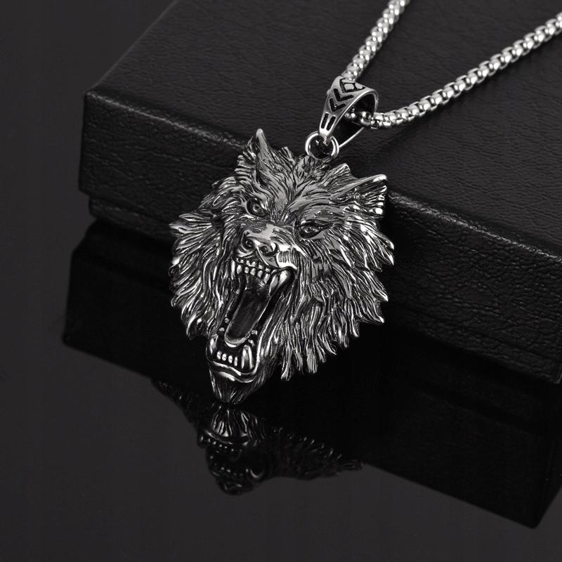 Wolf Necklace Pendant Viking Nordic 252