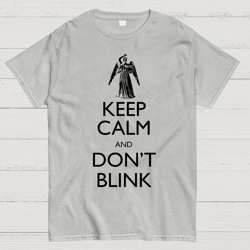 Keep Calm And Don't Blink Cotton Summer Casual Cool Loose T-Shirt