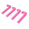 4 db Jégkorcsolya Védő Csúszásgátló Puha Műanyag Állítható Hokikorcsolya Pengevédők Otthon Rózsavörös