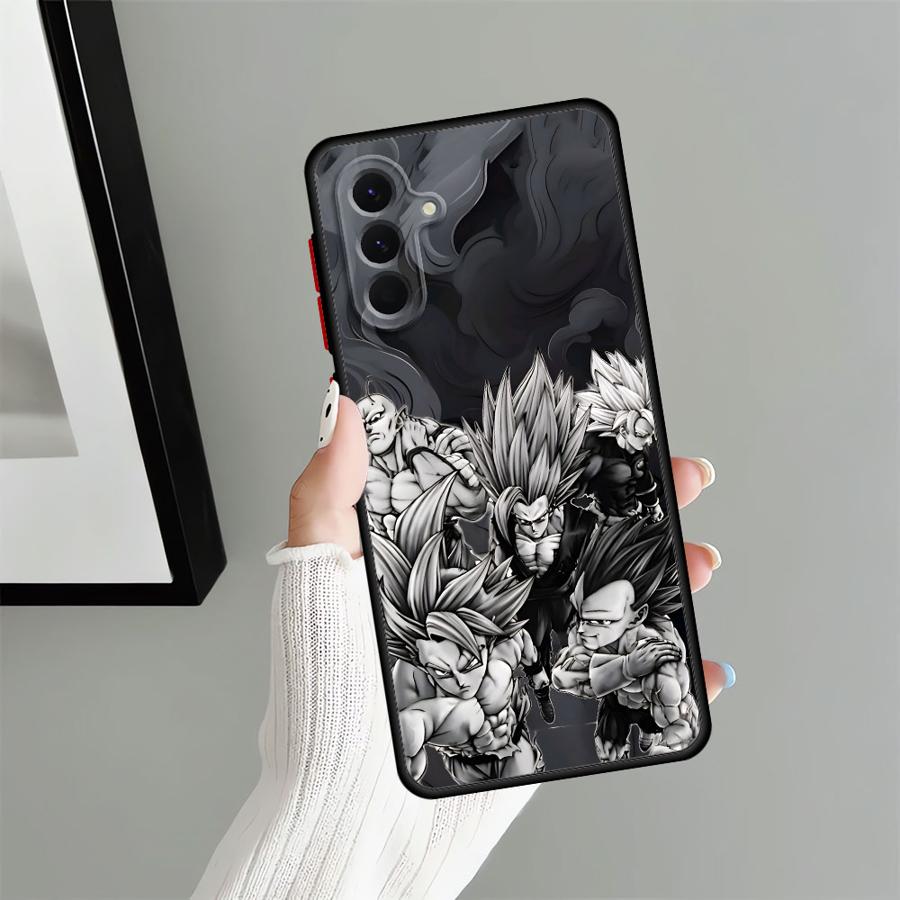 Dragon Ball Advanced Goku Back Phone Cover Case for Samsung Galaxy A25 A26 A35 A36 A73 A22 A54 A52 A56 A34 A53 A24 A21s