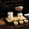 Travel Tea Set Bank Insurance Gift Box with Souvenir Business Gift Portable Tea Set