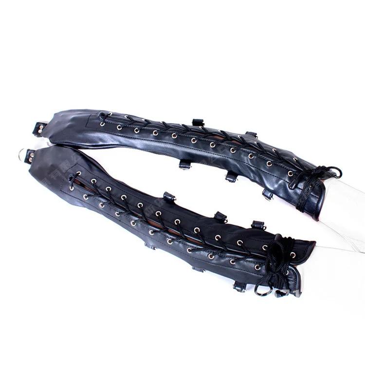 Bondage Armbinder Slave Roleplay Kit Armbinder Erotic Sex Toys PU Leather Arm Restraint Glove Straight Sleeve Adult