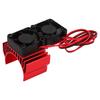 S3670 2850KV Waterproof Brushless Motor 120A Brushless ESC XT60 Plug Dual Fan Motor Radiator Set for 1/8 RC Car Series