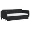 VidaXL Daybed with Trundle and Drawers Black 90x200 Cm Velvet 3197139