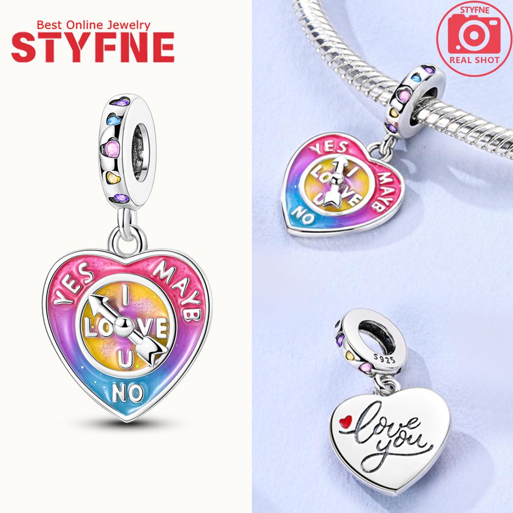 

Charms Copper Eternal Love Heart-Shaped Clock Pendants Fit Charms Plata Original Bracelet Women Jewellery Making Gifts