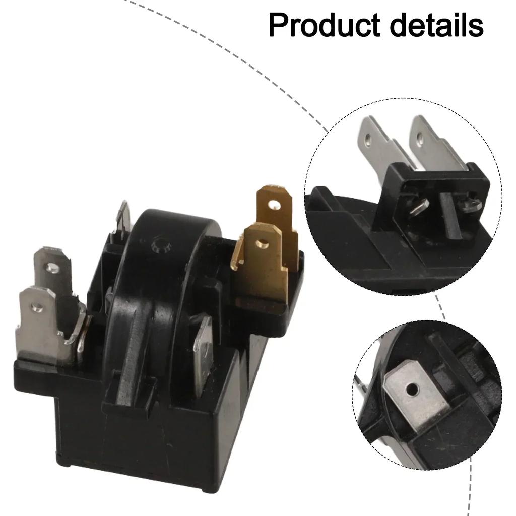 6Pin QP2-15H Refrigerator Starter Relay with Overload Protection for Compressor Safety In Home and Commercial Appliances