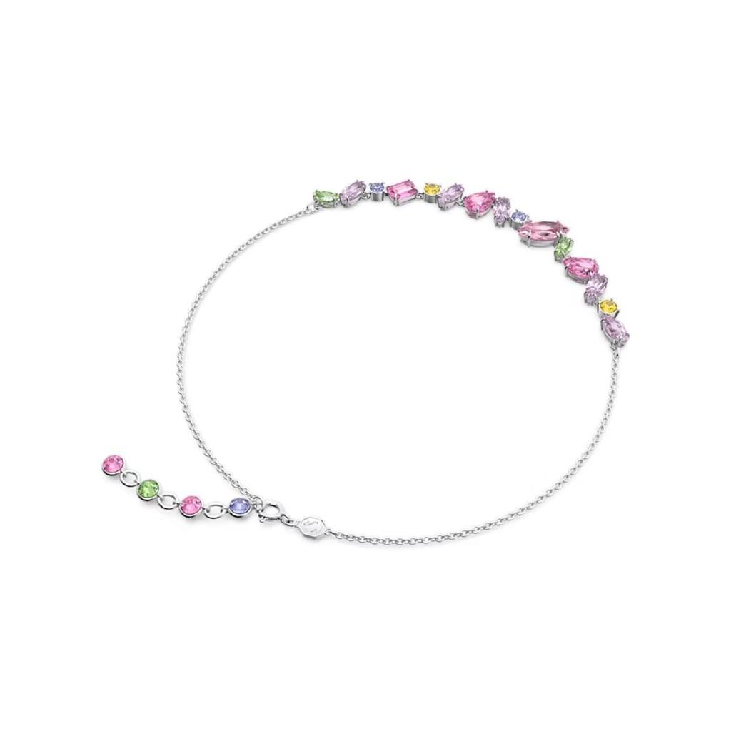 Swarovski Gema Mixed Cut Rhodium Plated Necklace Women Necklace Silver 5658398