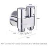 Alloy/Brass Filling Angle Valve Wall Mount Out Water Cleaning Toilet  Accessories Sprayer for Bathroom Accessories Water Stop