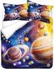 Children's Boys Planets Stars Space Duvet Cover Universe Children's Bedding Set Galaxy Series Universe Star Clear Quilt Cover