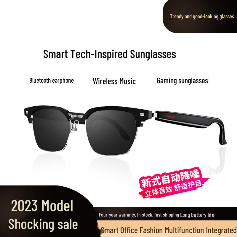 Bluetooth Prescription Smart Glasses: Stereo Calls, Blue Light Blocking, Myopia Sunglasses