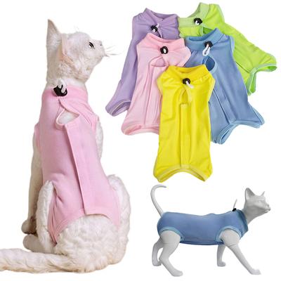 Katzensterilisationsweste für kleine mittelgroße Hunde Anti-Leck-Genesungskleidung Welpen-Overall Kätzchen-Sterilisationsanzug Katzenzubehör