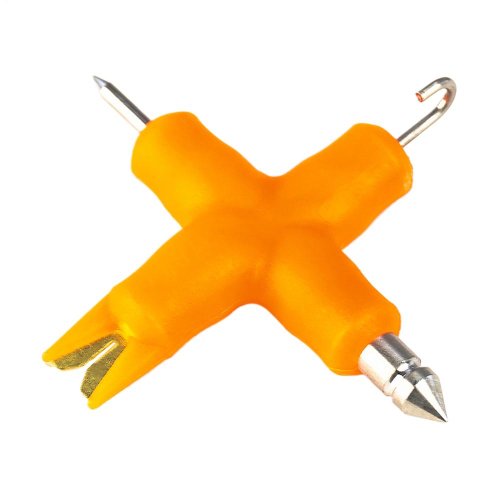 

Carp Fishing 4 in 1 Coated Braid Stripper Rig Tool Puller Line Tool Multi-purpose Portable Knotter Tool Fishing Accessories помаранчевий