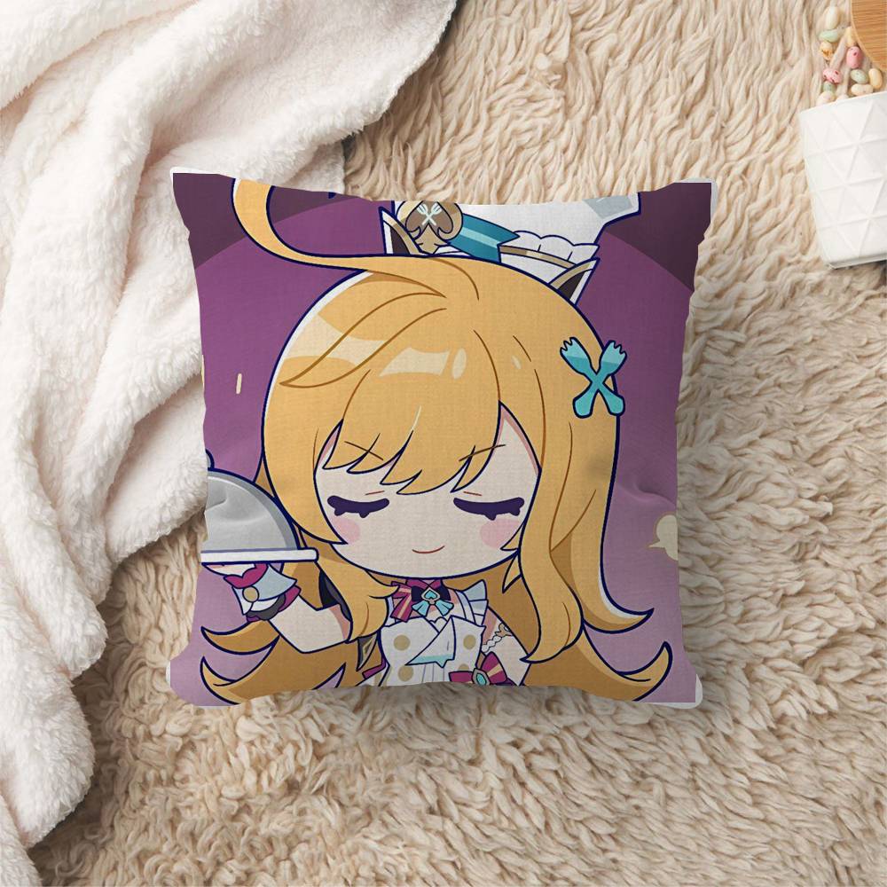 Game Genshin Impact Escoffier Personalized Pillow Cover Kids Bedroom Wild Party Decor Pillowcase Kid Birthday Shower Gift