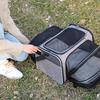 DICOCO Foldable Dog Carrier Bag with Expandable Washable Mat for Cats and Soft Large and Shoulder Strap for Travel Medium/Small Dogs, Crate, Capacity,