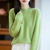 Women Sweater 100% Wool MODERN NEW SAGA O-neck Knit Pullover Thick Winter Jumpers Female Knit Tops