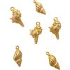 18k Gold-Plated Starfish & Seashell Pendant Jewelry for Beach Vacations
