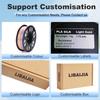 High Quality Colorful 3D Printing Filament rainbow Color Source Factory Customizable Plastic Rods Tri-Color PLA Silk Filament