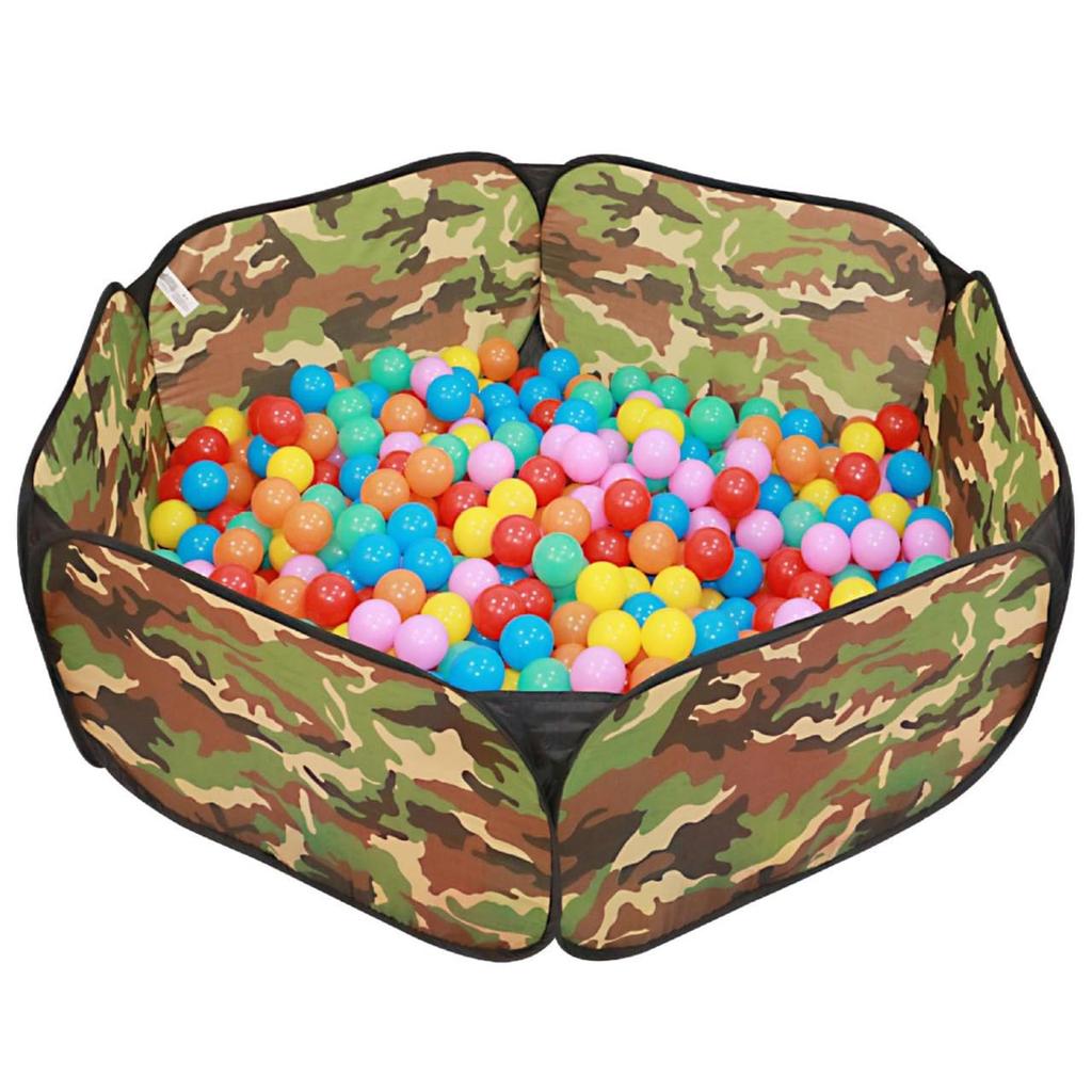 Ball For Home Indoor and Outdoor Play Baby Play Easy to Store and Carry [Queen-b] Pool, Camouflage, Foldable, 120cm, Children, Kids, Use, Equipment,
