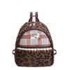 Fashion Leopard Print Backpack For Women With Nylon Material And Pouch Pocket For Daily Use