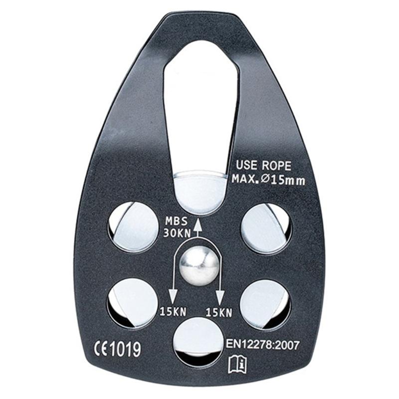 Micro Side Swing Pulley 30KN Climbing Rope Pulley Mountaineering Rescue Pulleys