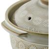 Banko Ware Ginpo Hana Mishima Extra Deep Pot, No. 6, Serves 1-2, Approx. 19cm Diameter x 15cm Height, Heat and Microwave Safe, Made in Japan, Product