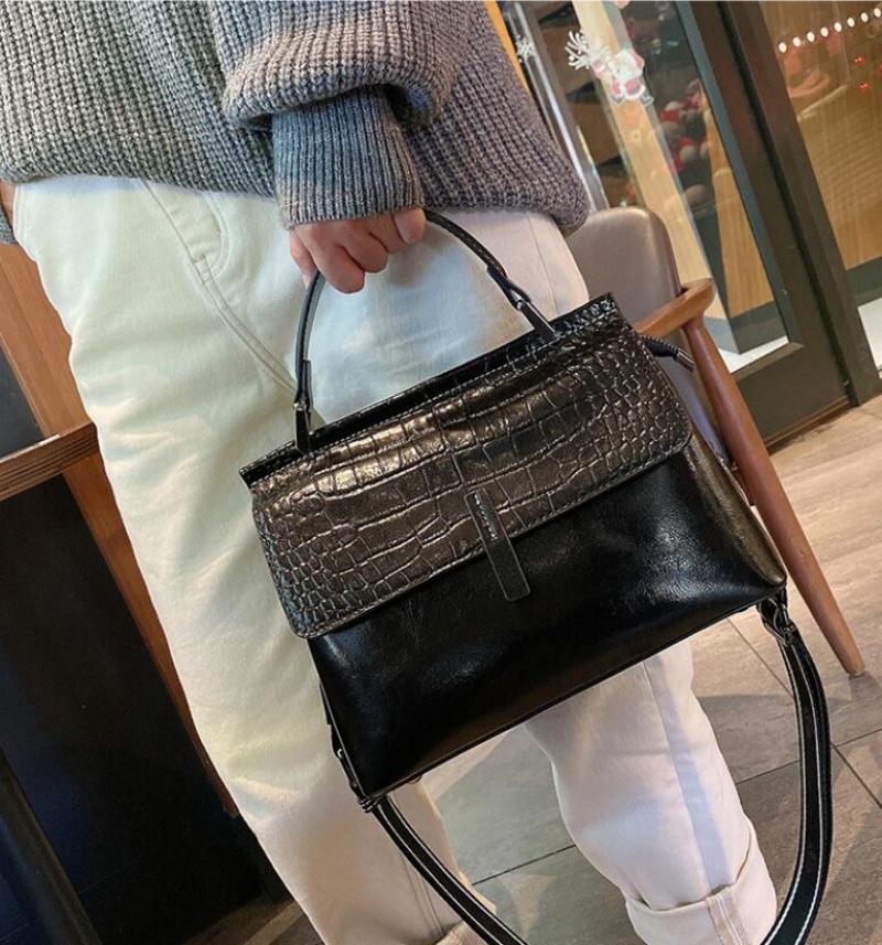 Women Handbag Cross Body Shoulder Tote Bag Genuine Leather Shopping Fashi Office Female Real Cowhide Messenger Top Handle Bags