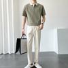 Summer New POLO Men's short-sleeved shirt, trendy brand, casual and loose-fitting T Japanese-style short-sleeve men's shirt T Shirt