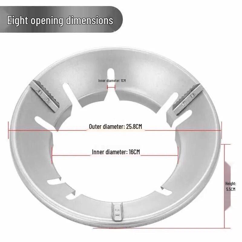 Portable Windproof Gas Stove with Energy-Saving Windshield and Fire Concentrator