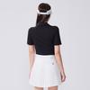 FAIRLIAR GOLF Crochet Flare Pleated Skirt (White)