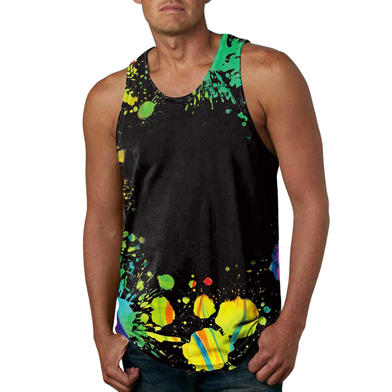 

Мужская майка без рукавов для занятий спортом на открытом воздухе для бега и фитнеса Slim Fit M жёлтый