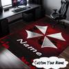 Custom Name Resident Umbrella Corporation Carpet, Chair Rug,Area Rug for Office Bedroom Living Rooms Bedroom, Doormat Decor Christmas Fan Gifts
