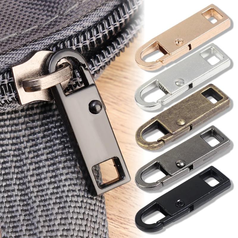 Clothing Replacement Metal Detachable Zipper Head Accessories Universal Zipper Patch Hanging Accessories Backpack Zipper Head