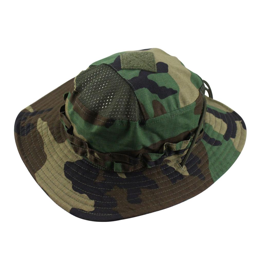 New Tactical Camo Boonie Hat Army Outdoor Wide Brim Sun Hat Fishing Bucket Hat for Hiking