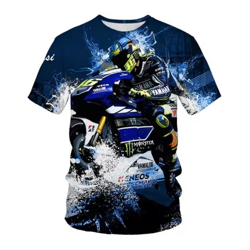 

Лето и летний хит продаж с круглым вырезом мотоциклетная молодежная 3D-печатная мужская футболка повседневный повседневный персонализированный модный топ XL