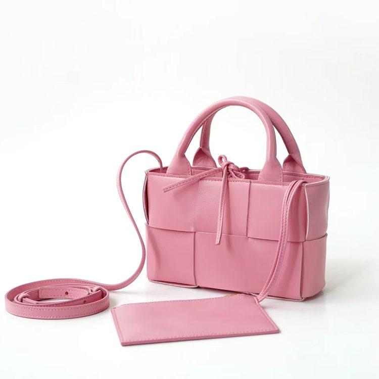 Gaoding Full Leather Vegetable Basket Inside And Outside Sheepskin Woven Handbag Mini Tote Bag Women's Single Shoulder Crossbody Bag