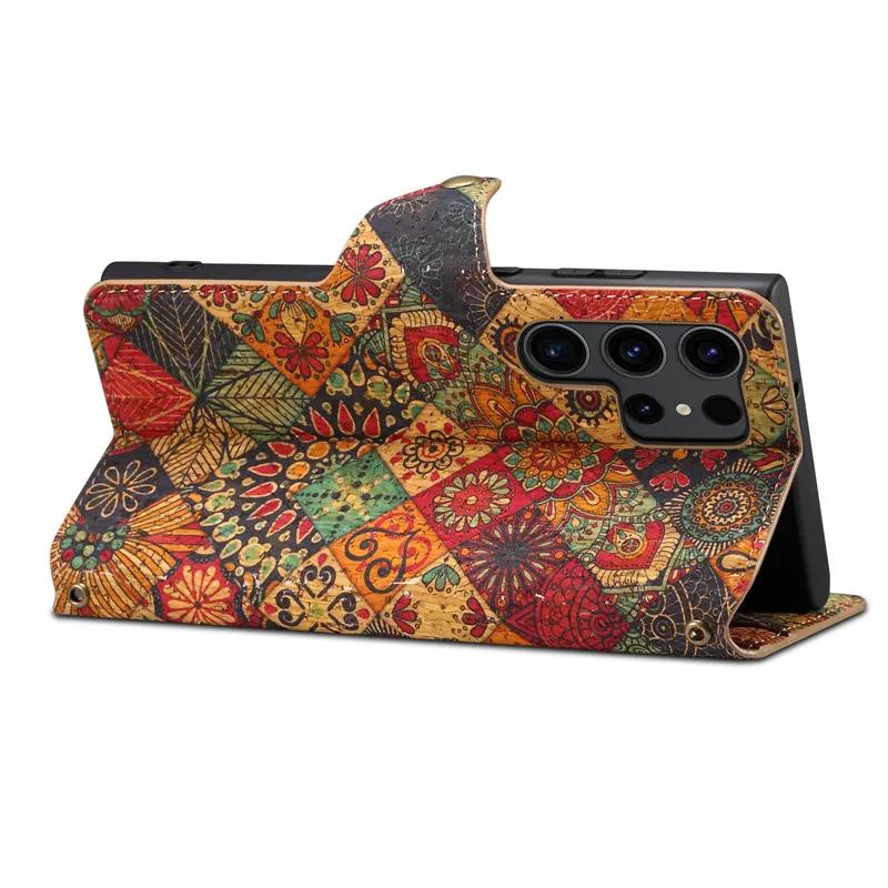 EUCAGR Leather Magnetic Pocket Cover For Samsung Galaxy S24 S23 FE Plus Ultra A34 A53 A54 A51 A52 A31 A32 A33 A05S Holder Case