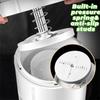 Manual Ice Shaver Pressure Spring Anti-Slip Design Ice Crusher  Easy To Clean