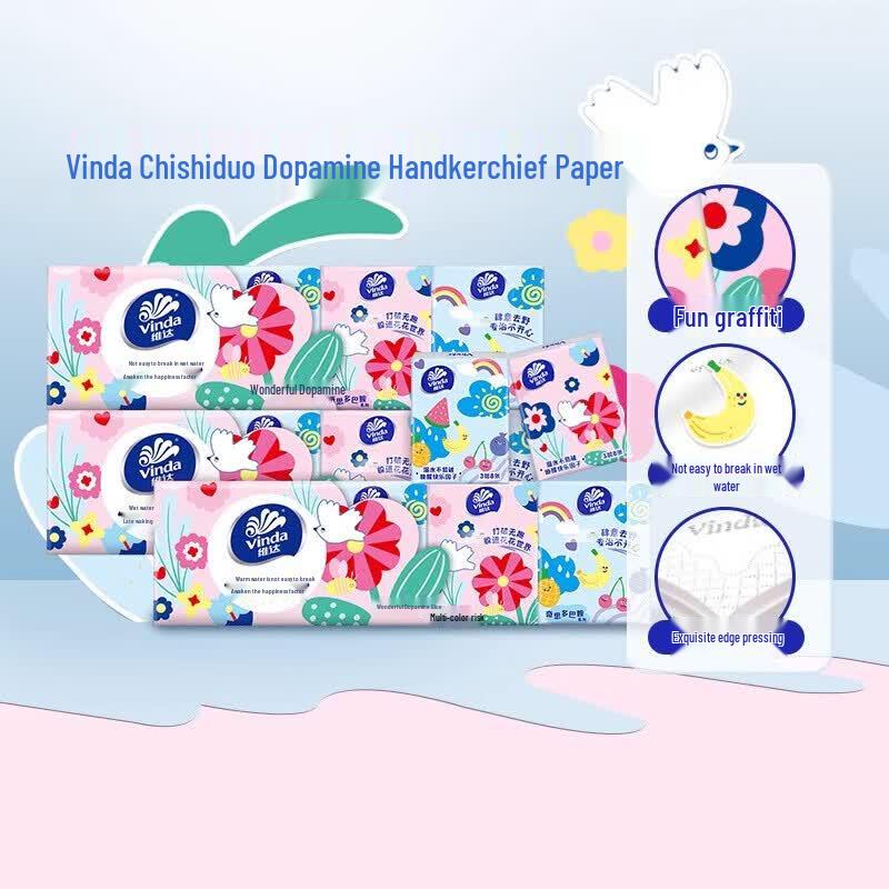 Vinda Dopamine Series 3-Ply Pocket Tissues (60 Packs)