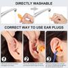 50 Pair Reusable Silicone Ear Plugs with Cord Individually Wrapped Hearing Protection Noise Cancelling Earplugs for Work Sleep